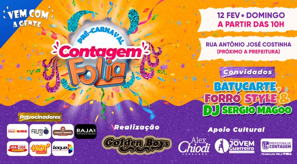 Bloco Contagem Folia faz aquecimento para o Carnaval